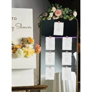 Handmade Paper Seating Chart Cards | Printed