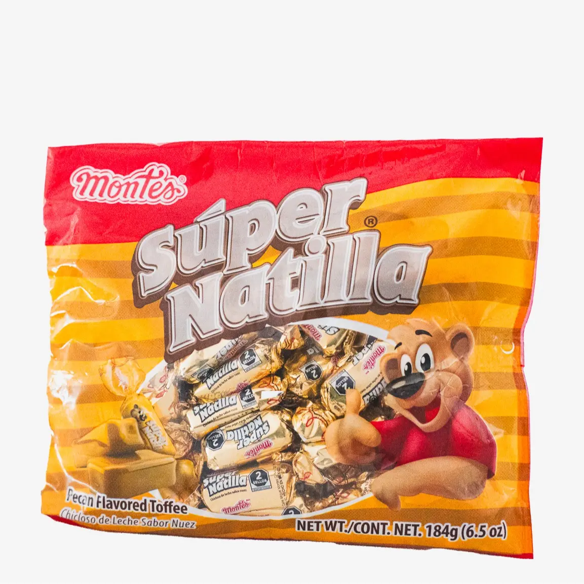 Montes Super Natilla Pecan Flavored Toffee Nuez