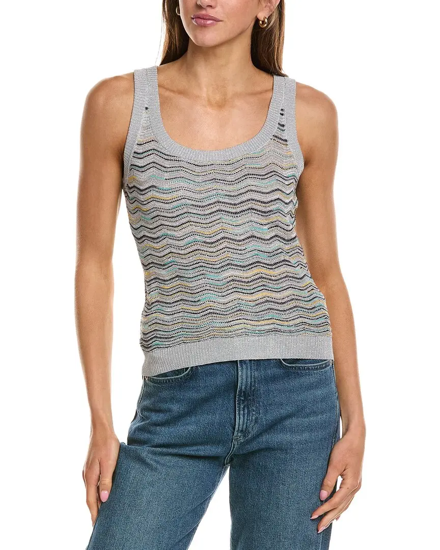M Missoni Knit Wool-Blend Top