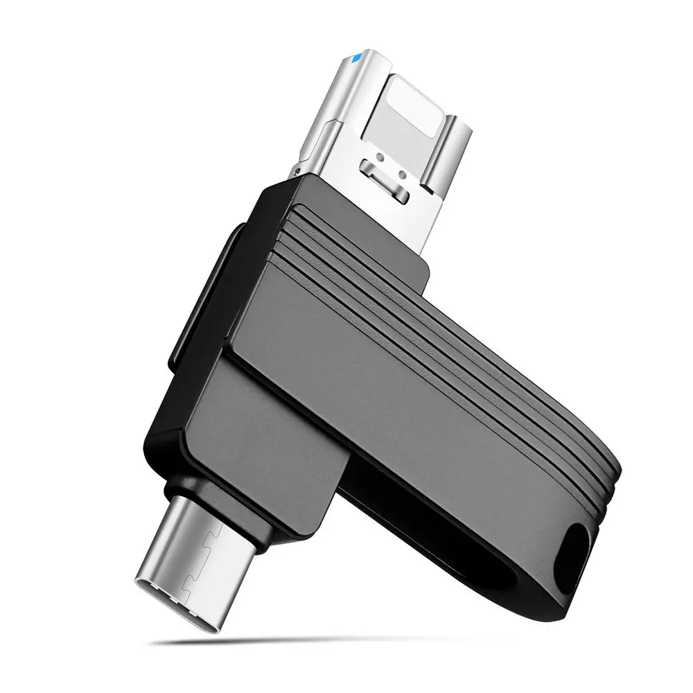 Portable 3 In 1 USB C Photo Stick, High Speed USB 3.0 Memory Stick, Encrypted Picture Keeper, External Storage Jump Drive with Type C Port for Android Smart Phones and PC