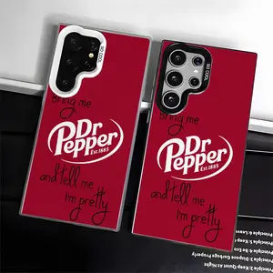 Dr Red Pepper Lover Durable Aesthetic Pattern Phone Cases For SAMSUNG GALAXY S22 S23 S24 FE ULTRA PLUS New Design Gift Luxury Coquette Creative Protector Accessoriesy Full Protection Protective Cellphone Hard Phone Cases Cover