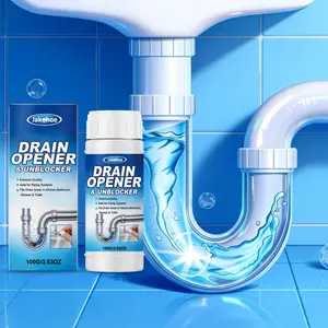Drain Cleaner for Kitchen & Bathroom, Effective Hair Grease Removal Solution, Toilet Sink Pipe Deobstruction Agent, Drain Opener