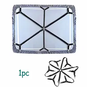 Adjustable Elastic Bed Sheet Clips, 12-Piece Mattress Clip Set, Non-Slip Blanket Holders, Secure Fastening Accessories