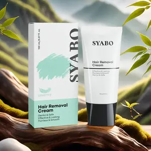 SYABO Hair Removal Cream, Painless Bikini Hair Removal Cream, Arms and Underarms Hair Removal Lotion, Sensitive Body Hair Removal Cream, Skin Friendly and Painless Hair Removal Cream, Tighten Skin Pores, Make Skin Soft and Elastic Body Care Wax