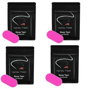 Mouth tape for sleep gentle soft cotton material stop snoring sleep tape 30pcs supply enhanced adhesive tape for deep sleep. Breathable Hypoallergenic Snoring Tape mouth