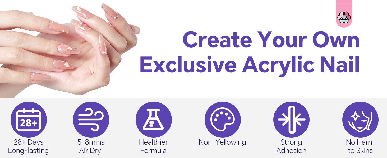 SAVILAND Monomer Acrylic Nail Liquid 4oz EMA Formula, Non-Yellowing for Acrylic Powder Nail Art Extensions 3D Carving DIY Salon Use Christmas Gift