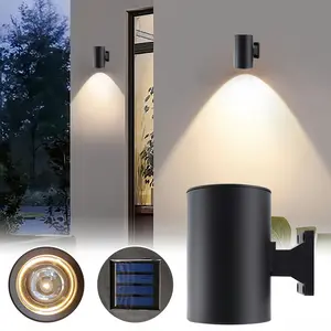 Outdoor Solar LED Wall Light, Solar Fence Lamp, Abs Material, Perfect Stair Decoration Lighting, Hanging Garden Light, Outdoor Landscape Lights, Garden Decorative Lighting, Garden Glow Light, Outside Led Lights
