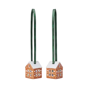 Kähler Gingerbread Hanging Ornament, 2 Pcs.