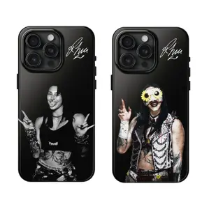 Rhea Ripley Iconic Signature Phone Case, Black Phone Cover, Gift For WWE Fans, Case for IPhone & Samsung Galaxy E