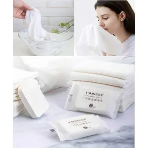 Compressed Towel Tablet, Essential  Washcloths for Travel, Camping, Hiking,  and Beyond, Portable Disposable Thicker Larger, Pure , 20 count