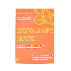 Patchology Exfoliate Mate Sheet Mask- 2 Masks – Pineapple Extract, Papaya Extract, & Lactic Acid for Smoother, Brighter Skin, Exfoliant Skin Repair skin care products face care  products