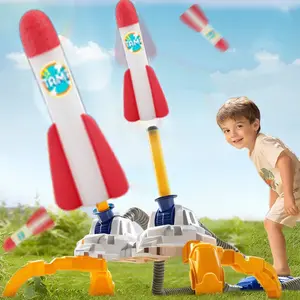 Stomp Rocket Light-Up Rocket Launcher for Kids - Fun Outdoor Toy, Shoots 100ft, Dual/Single Pads, Glow-in-the-Dark Foam Rockets, Perfect Gift Ages 2+  Perfect Holiday Gift