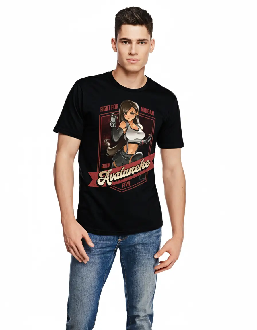 Join The Avalanche T-Shirt Men | Final Fantasy VII Tifa Lockhart