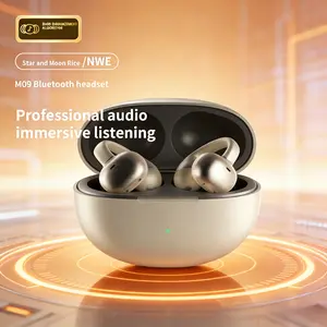 2026 New M09 Wireless Clip-on Sports Earphones, Audio Wireless Earbuds, Comfort Fit Dolby Bass Stereo HD Call, Ideal for Music Gaming, Compatible with Android & iPhone