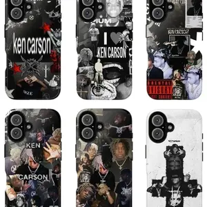 Ken Carson Rage Rap Collage Case – Dark Opium Protective Phone Compatible with iPhone 17, 16, 15, 14, 13, 12, 11, X & Galaxy.