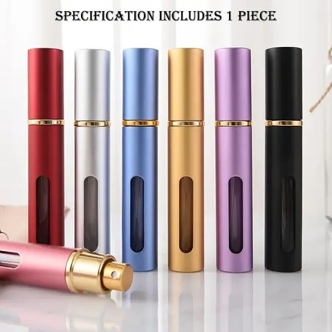 Portable Perfume Atomizer, 5 ml / 10 ml Refillable Travel Spray Bottle, Empty Mini Dispenser for Daily Use and Makeup, Portable Perfume Bottles