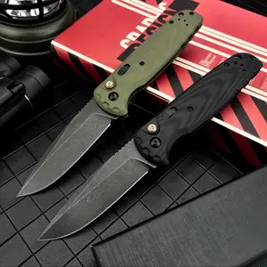 4300BK-02 CLA folding knife with a D2 steel blade and G10 handle—an everyday carry tool ideal for camping, fishing, hiking, and outdoor survival; a great gift for men.