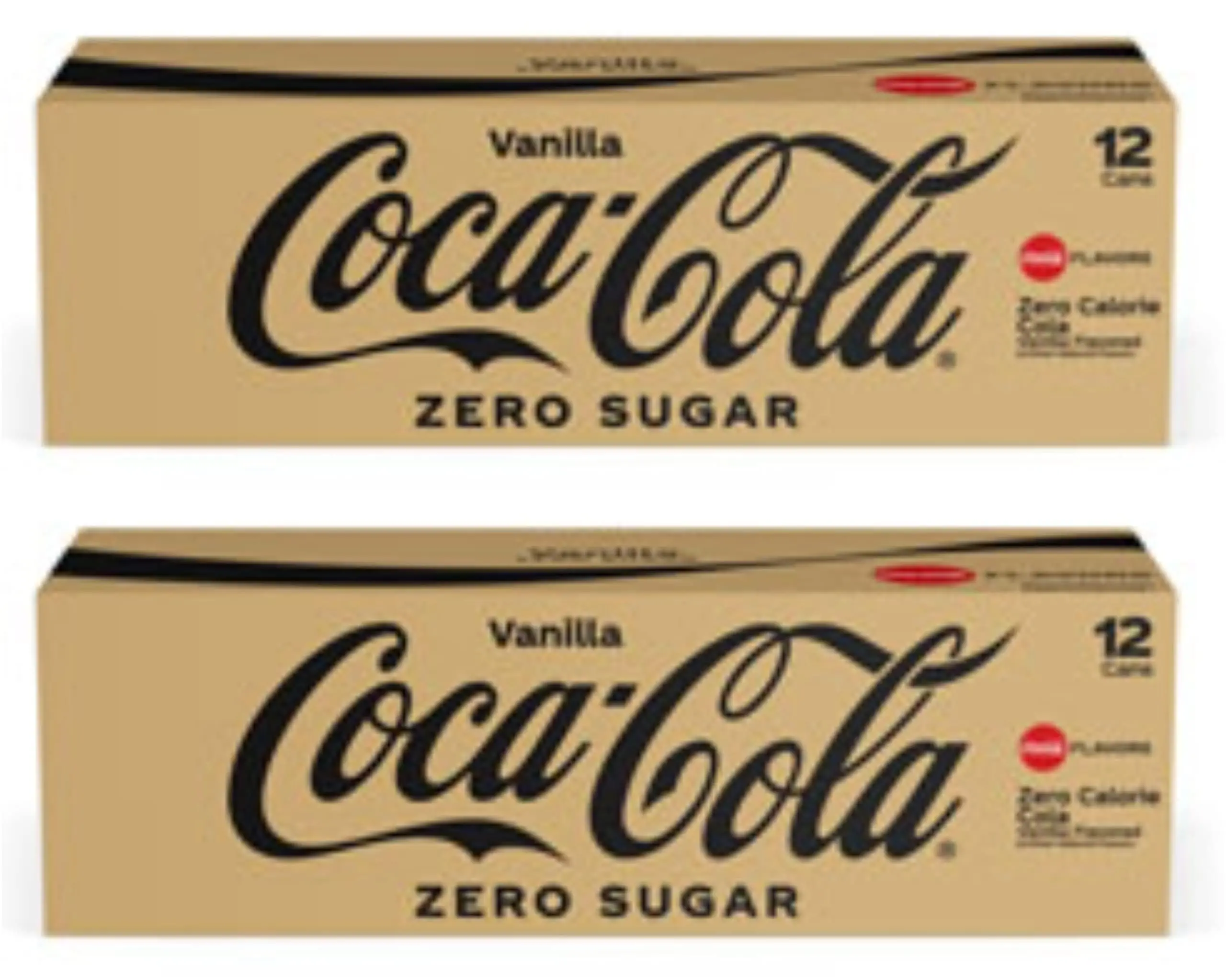 coke zero vanilla, 12 fl oz, 24 pack