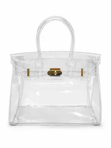 Transparent Jelly Women's Bag, Lightweight Handbag, Versatile Bag, Travel Handbags, Large Capacity Beach Bag, Concert Bag, Airport Friendly, Weekend Bag, Stylish and Practical