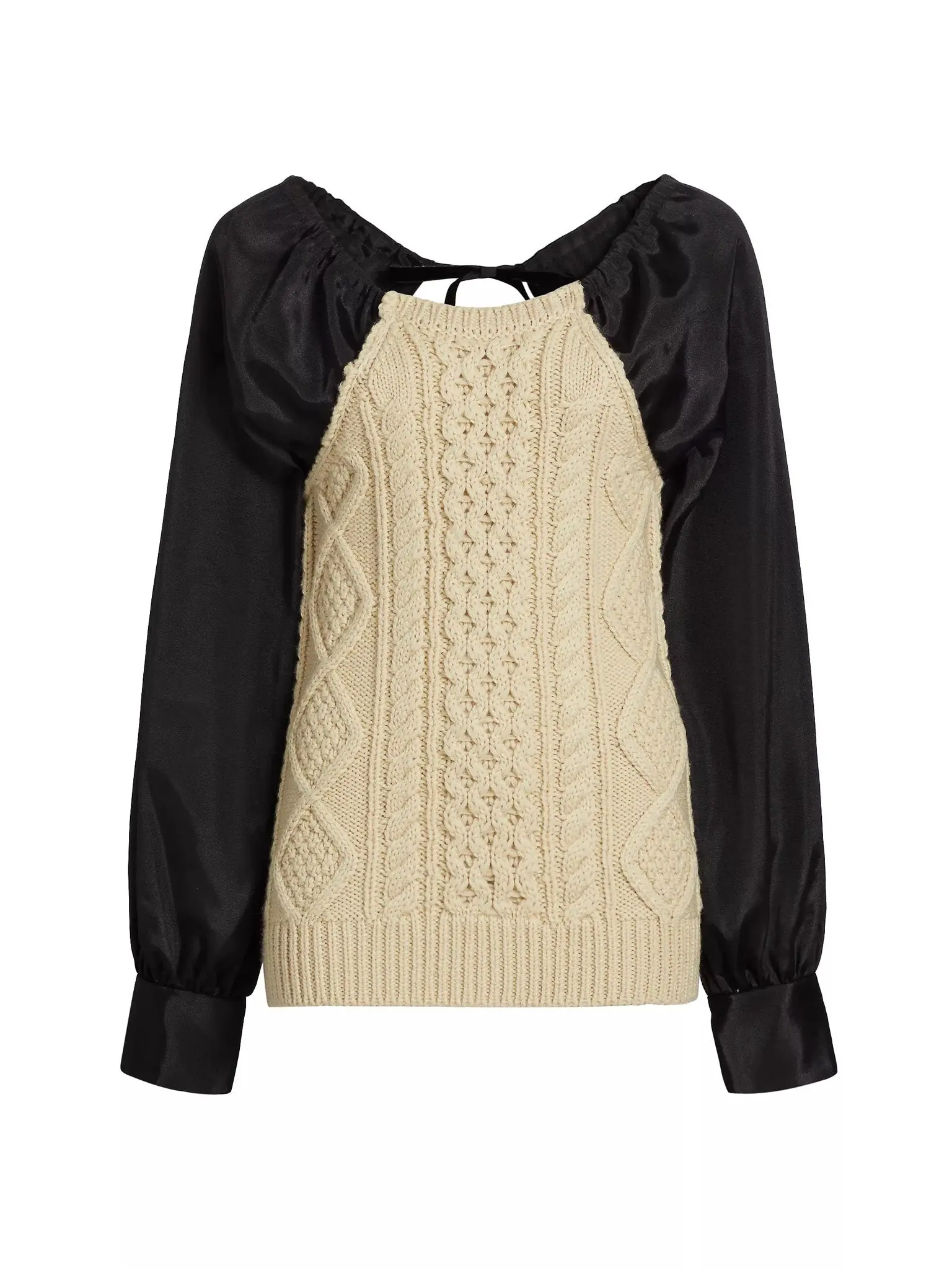 Mekas Knit Combo Top