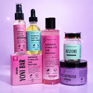 Ultimate Goddess Care Bundle – Feminine Wash, Premium Yoni Bar, Mermaid Yoni Oil, Nectar Falls Feminine Mist, Boric Acid Suppositories & Bikini Scrub