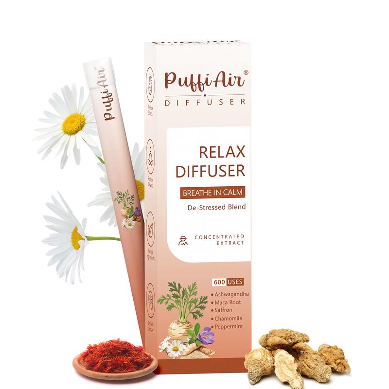 PuffiAir Natural Herbal Diffusers made of herbal extract for Lung support/ Energy boost/ Sleep / Relaz PuffiAir Natural Herbal Diffusers made of herbal extract for Lung support/ Energy boost/ Sleep / Relaz