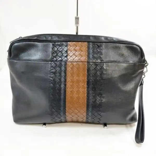 Pre-owned BOTTEGA VENETA Other Clutch Bag Black Leather 12718725639/075240