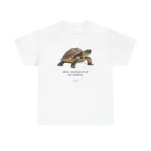 Unisex Slow Motion Turtle Vintage T-Shirt, Cotton Retro Graphic Streetwear for Men & Women