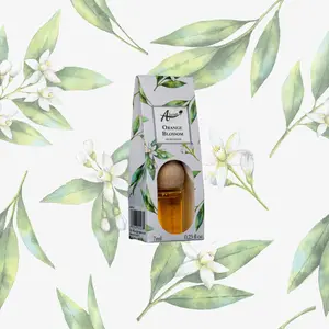 Orange Blossom Car Air Freshener - Aromatic Scent, Sustainable Material, Long-Lasting, Perfect Vehicle Accessory
