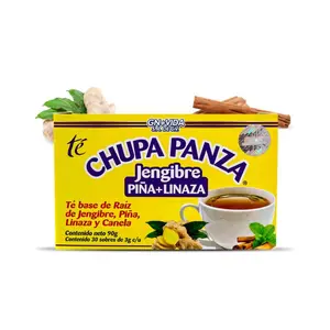 Tea CHUPA Panza, Tea Based ONGINGER Root, PINEAPPLE, Flax and Cinnamon 30 Tea Bags/ 0.10 oz each