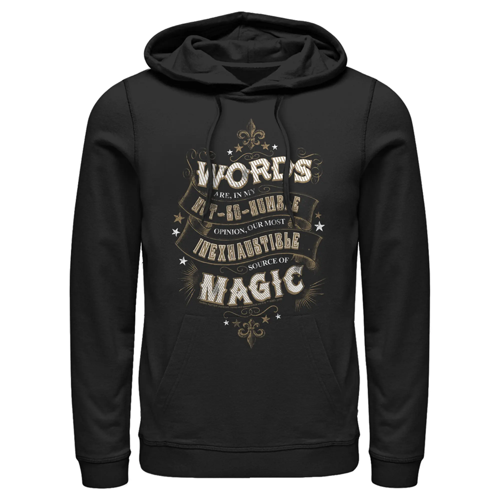 Men's Harry Potter Dumbledore Humble Wisdom Pull Over Hoodie