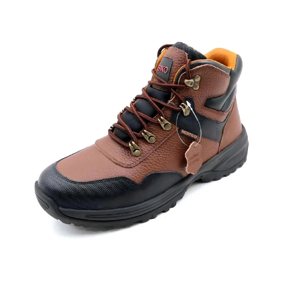 New Men's steel toe leather work hiking boots in size 9