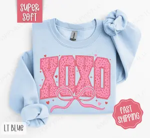 XOXO Sweatshirt, Valentine's Day Crewneck, Valentine Women's Sweater