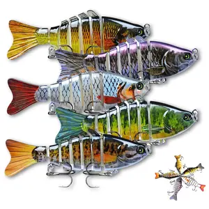 Lifelike Crankbait Fishing Lures Kit – 5 Pack Slow-Sinking Glide Baits for Bass, Walleye, Crappie & Saltwater Fishing