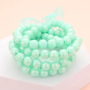 5 Piece Mint Metallic Layered Bangle Bracelets | Fun Fashion Jewelry |  594374