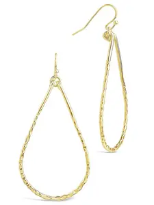 Hammered Teardrop Dangle Earring
