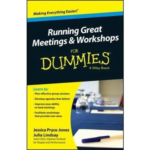 Used Paperback Book - Running Great Meetings and Workshops for Dummies by Jessica Pryce-Jones (English) - Agenda, Guidance for Leadership Groups & Sessions, Business