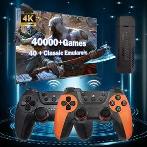 X2 Ultra Retro Game,Plug and Play Video Game Stick with 40,000+ Classic Games, 128G Retro Arcade Game Emulator Handheld Game Console 4K with Dual 2.4G Controllers,Handheld Game Console,Home Game Console,Plug and Play Retro Game Console,HDMI Output -128G