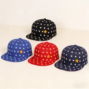 Kids Star Embroidery Baseball Cap, Adjustable Hip Hop Style Hat for Boys and Girls, Lightweight Casual Headwear for Spring and Autumn Outdoor Activities and Daily Play