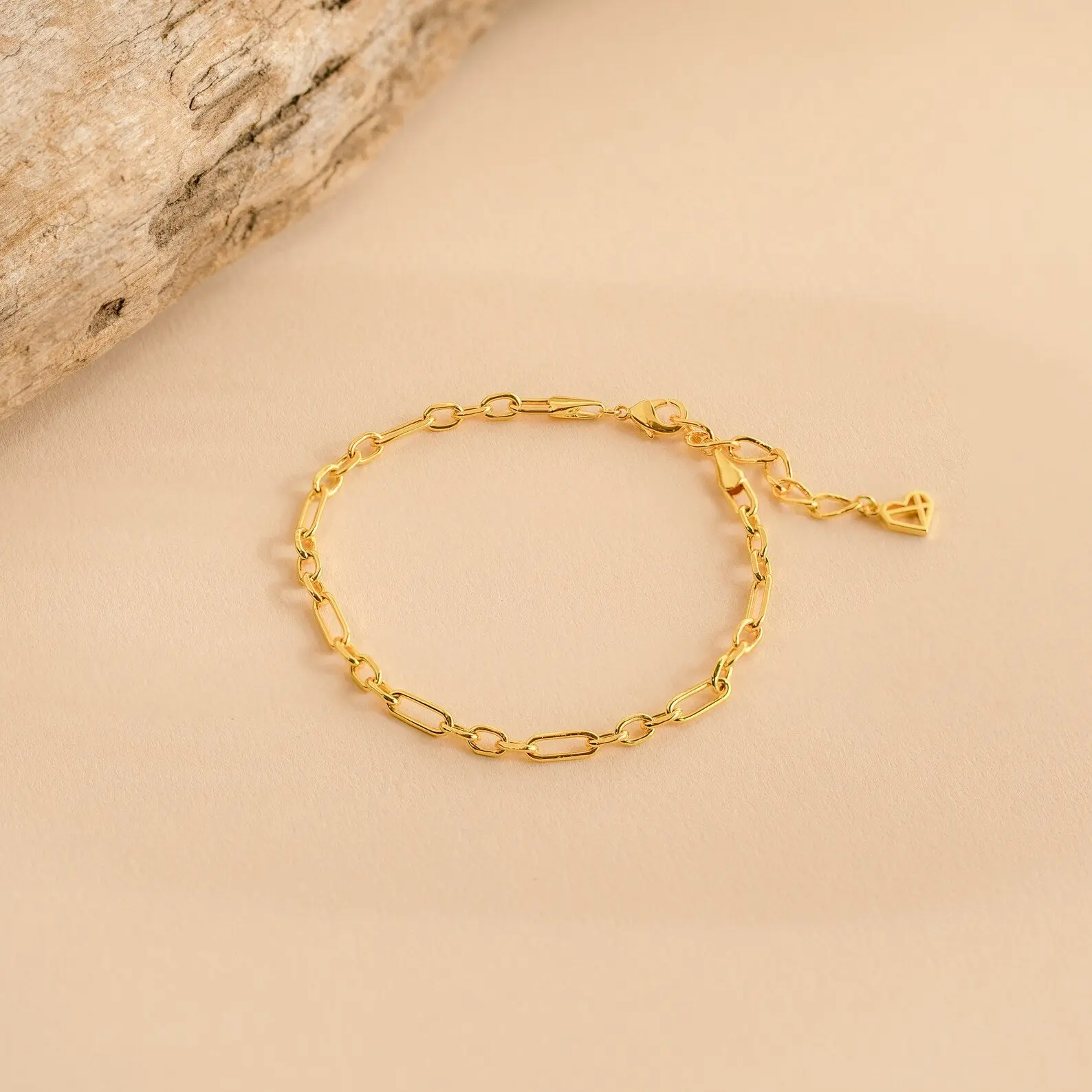 Roxy Paperclip Chain Bracelet by Caitlyn Minimalist