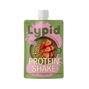 MATCHA STRAWBERRY CRUNCH PROTEIN SHAKE