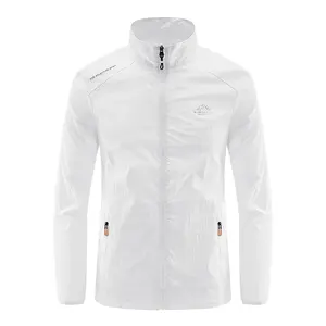 Men’s Summer Stand Collar Sun Protection Jacket — Lightweight, Breathable, Waterproof Outdoor Fishing Sports Skin Jacket for Everyday Casual Wear