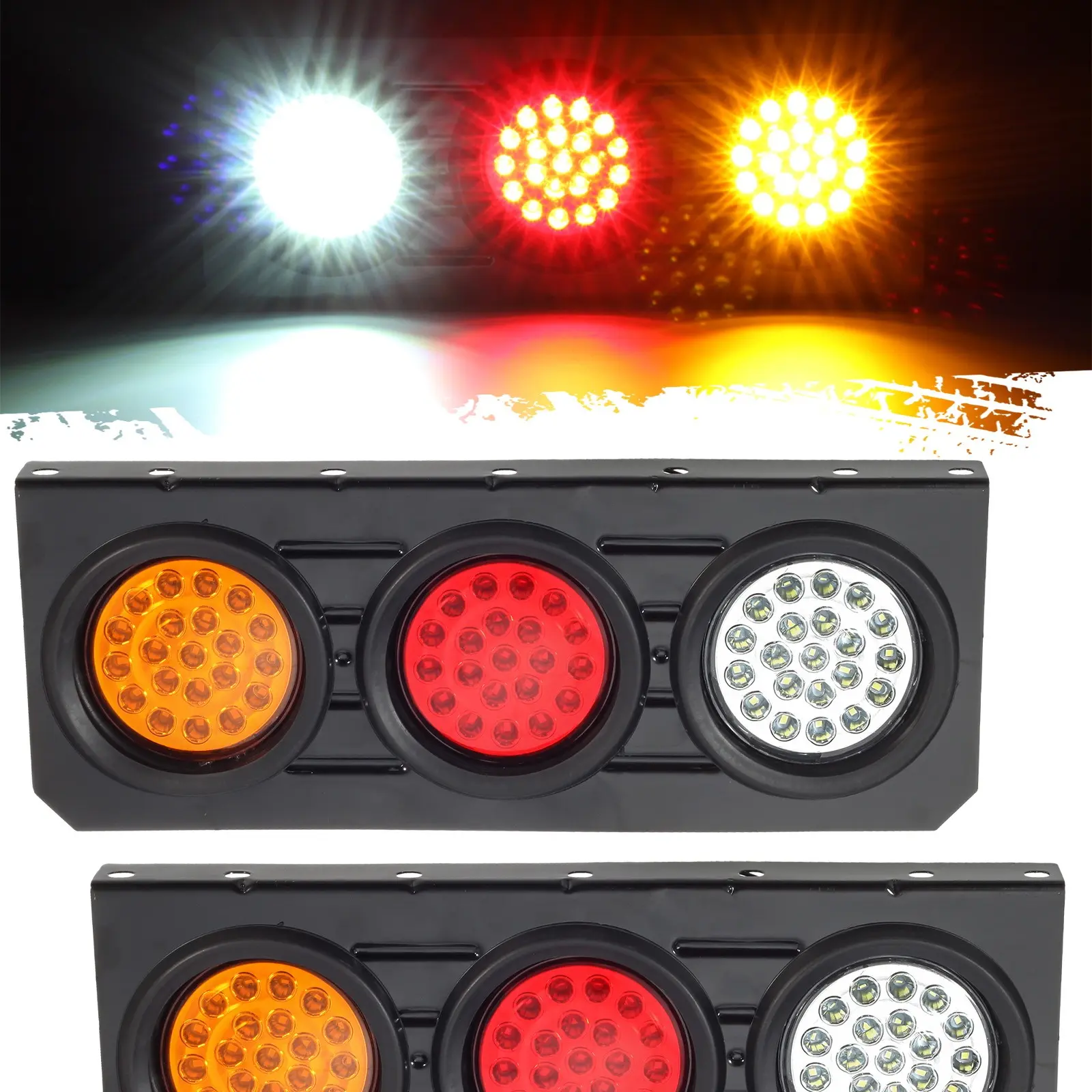 AmberRedWhite w/ Iron Bracket