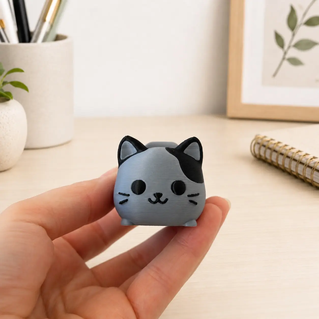 Cat Clicker Fidget Toy, 2-Key Mechanical Keyboard Desk Toy, Clicky or Creamy Sound
