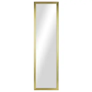 Gold Mirror 13x49 Rectangular Full-Length Mirror with High-Quality Finish