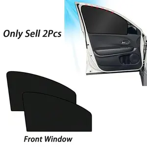 2pcs/4pcs Magnetic Car Sun Shades - Double-Sided Light-Blocking Privacy Curtains with Roll-Up Design, Fit for Most Vehicles, Heat & Glare Reduction, Summer Sun Protection, Durable Sun Shade, Car Window Sun Shade, Magnetic Sunshades