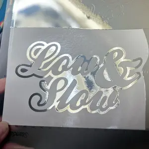 Low & Slow Chrome vinyl  Truck car Vinyl Decal Sticker Stancee it up! Fast Racing 5.75 inches wide