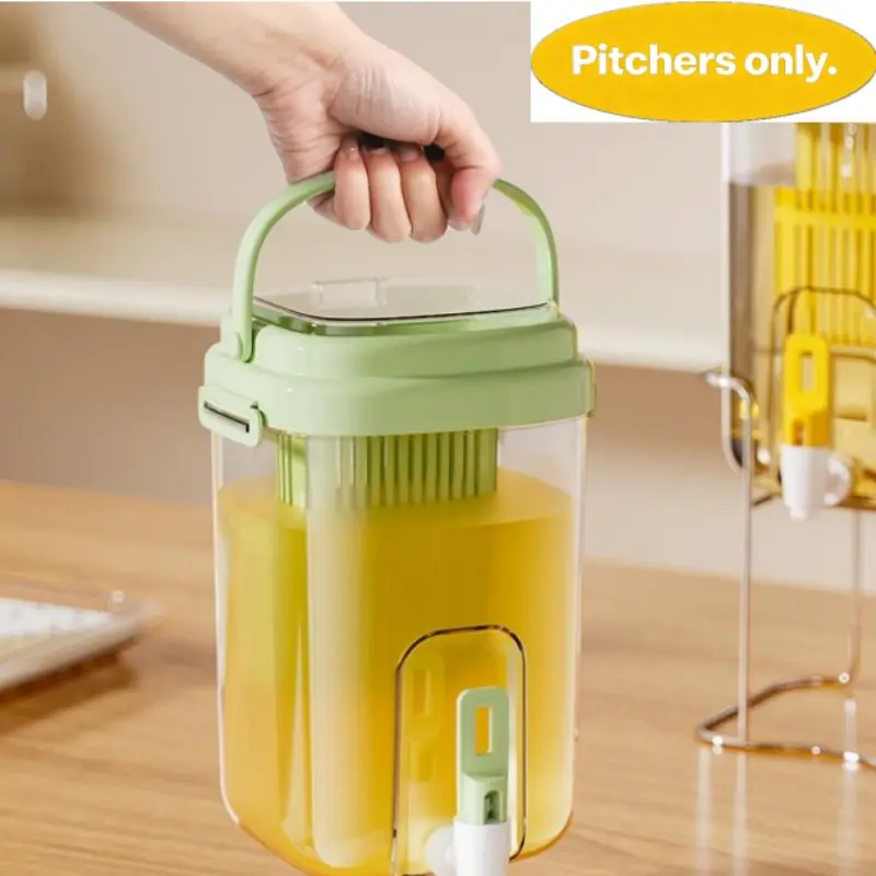 Luxury Refrigerator Cold Water Kettle High Temperature Resistant with Faucet Fruit Tea Bucket Home Beverage Cooler Drink Jug Compact Design Pitcher