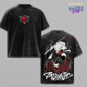 Retro Heavy Limited Vintage Rudo Gachiakuta Anime Vintage Washed T-Shirt Sweatshirt and Hoodie Washed, Relaxed Fit, Heavyweight Cotton, Unisex Streetwear Casual Wear, Cursed Energy Graphic Tee, Gift for Anime Fans