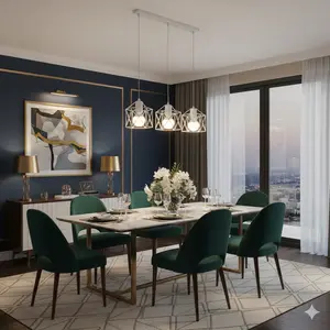 3-bulb chandelier, white retro lighting fixture, industrial design, hexagonal metal lampshade, E27, ceiling light, retro chandelier, suitable for dining room, bedroom, kitchen (beam style, white) (without bulbs)